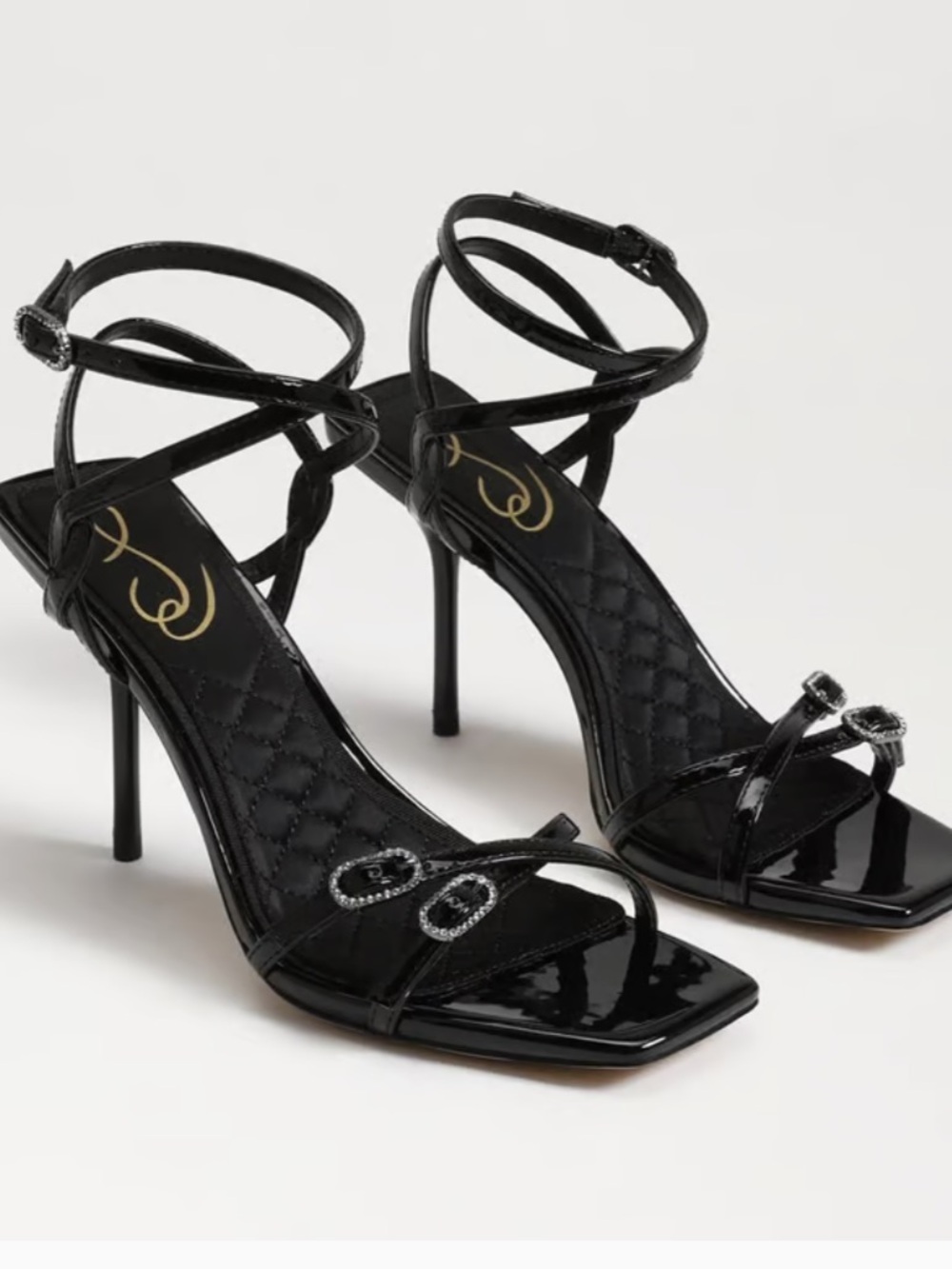Sam Edelman Trevin Strappy Heels Size 8.5 Black